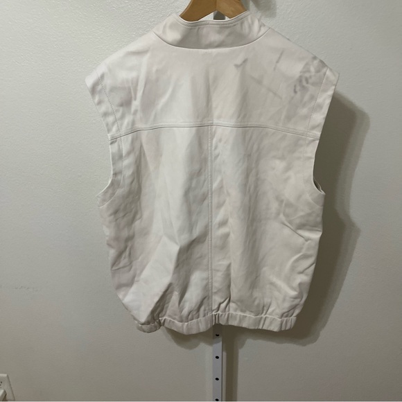 NEW Pilcro Faux-Leather Biker Vest Medium Edgy Baddie - Picture 14 of 14